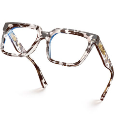 Cougar Cheetah Tortoise eyeglasses on a white background