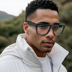 VisoOne Alba Blue Light Blocking Eyeglasses Computer Reading Glasses Black