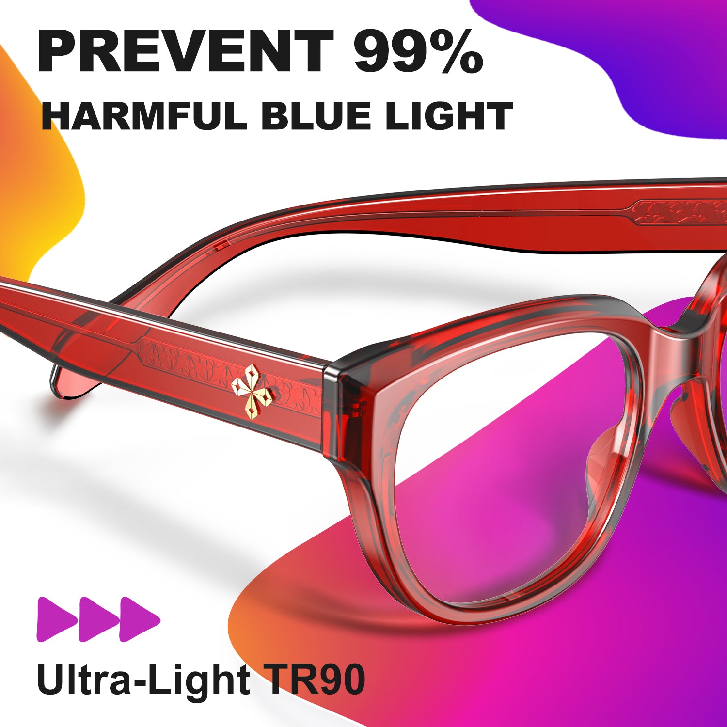 VisoOne Blaze Clear Blue Light Glasses Men Women Vegan Eyewear