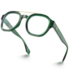 VisoOne Sanford Cute Blue Light Glasses Aviator Style Eyewear Basil Green