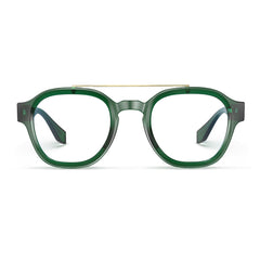 VisoOne Sanford Cute Blue Light Glasses Aviator Style Eyewear Basil Green
