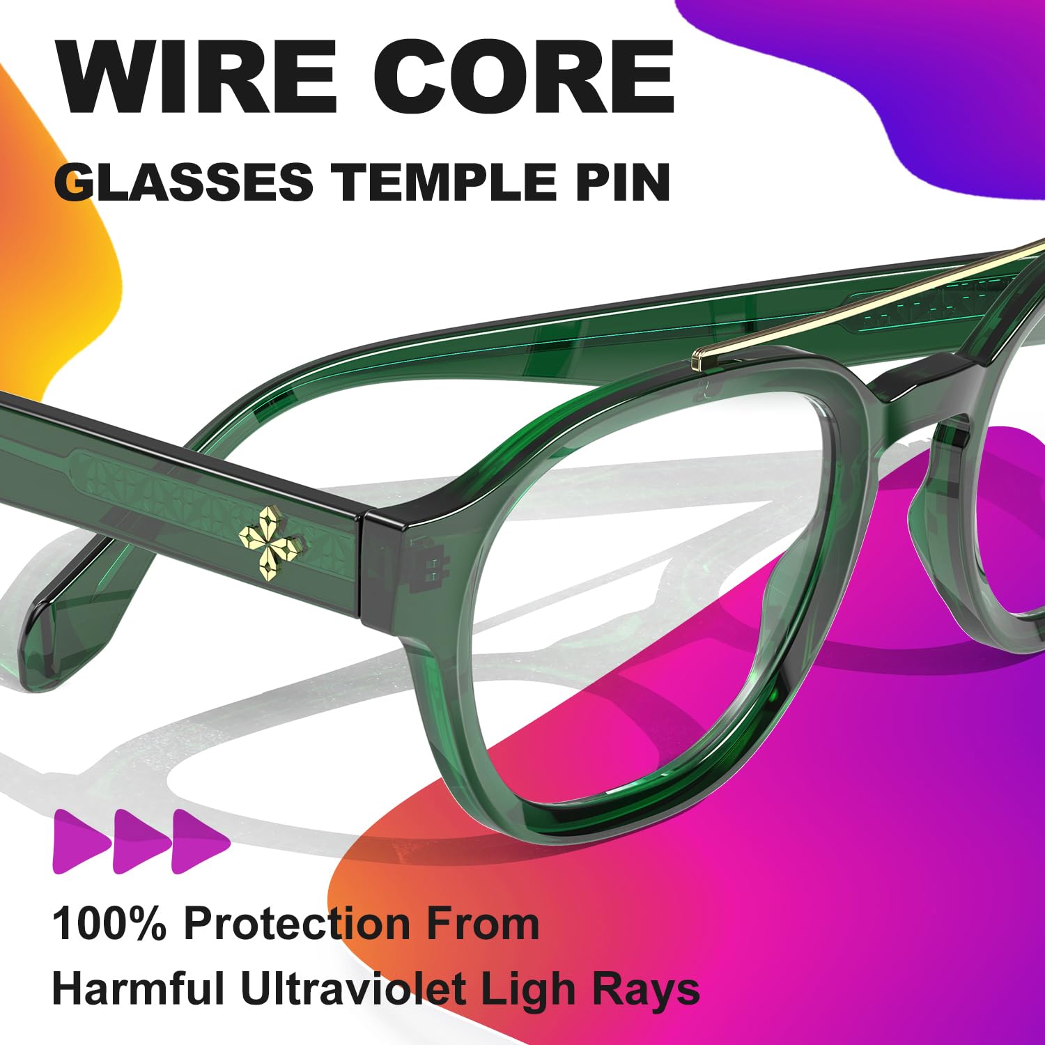 VisoOne Sanford Cute Blue Light Glasses Aviator Style