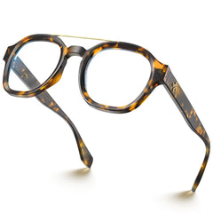 VisoOne Sanford Cute Blue Light Glasses Aviator Style Eyewear Coco Tortise
