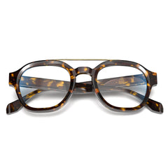 VisoOne Sanford Cute Blue Light Glasses Aviator Style Eyewear Coco Tortise
