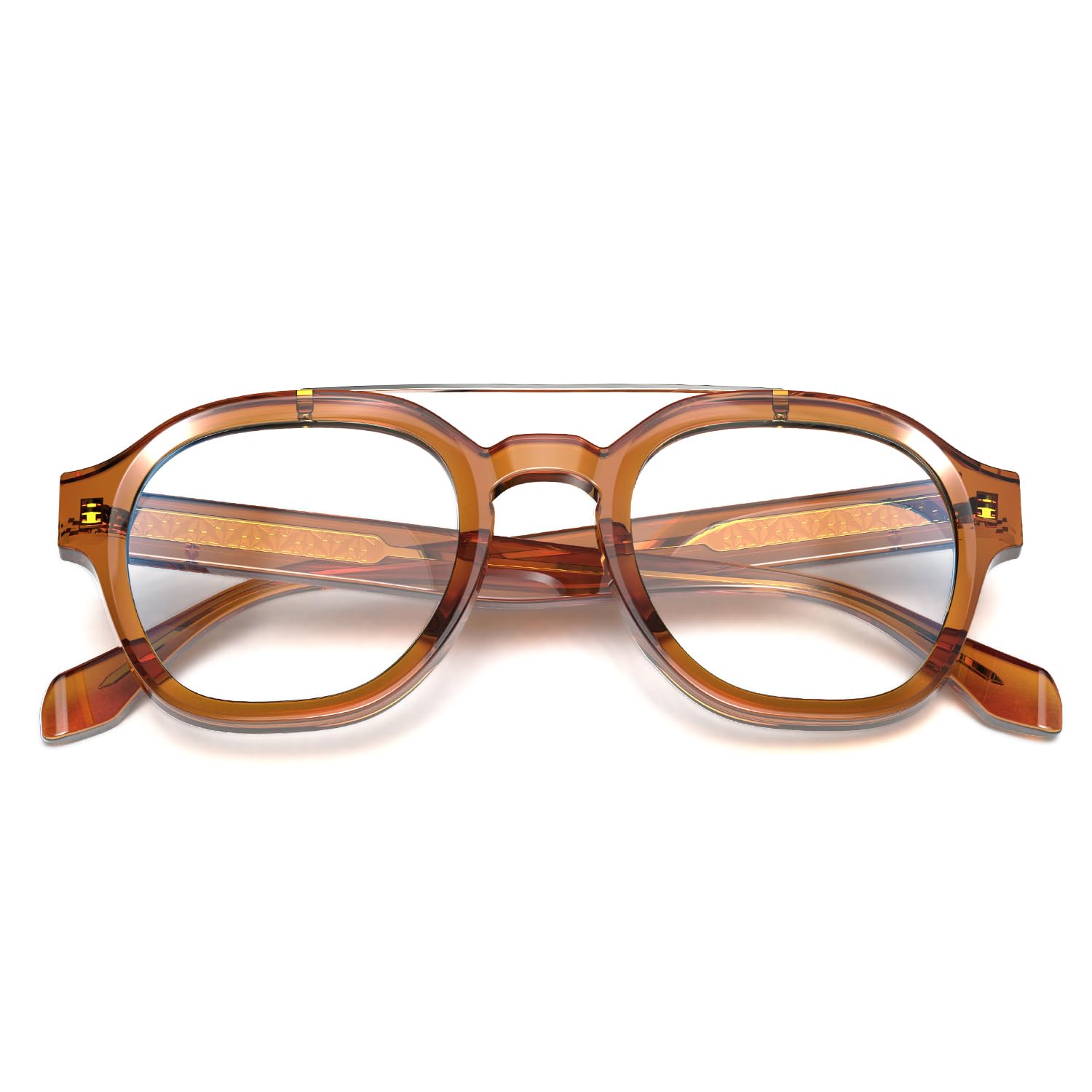 ヴィジョネア36 資生堂 VISIONAIRE36: POWER EDITION VisoOne Sanford Cute Blue Light Glasses Aviator Style Eyewear